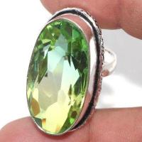 Trm 519b bague chevaliere anneau t55 tourmaline 14gr 15x32mm vert or achat vente bijou argent 925