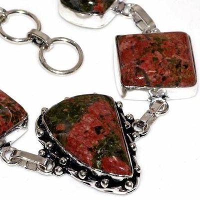 Un 006b bracelet unakite 32gr achat vente bijou mineraux lithotherapie argent 925