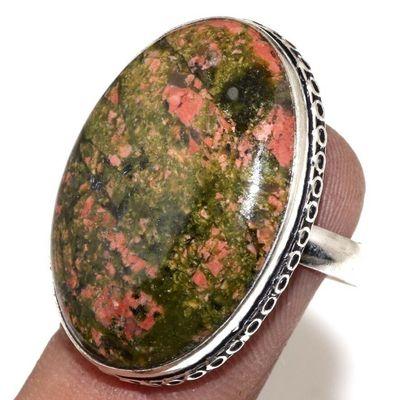 Un 010a bague chevaliere unakite 10gr t58 20x28mm achat vente bijou pierre argent 925