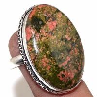 Un 010b bague chevaliere unakite 10gr t58 20x28mm achat vente bijou pierre argent 925