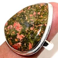 Un 011a bague chevaliere unakite 11gr t60 24x30mm achat vente bijou pierre argent 925