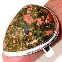 Un 011b bague chevaliere unakite 11gr t60 24x30mm achat vente bijou pierre argent 925