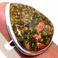 Un 011c bague chevaliere unakite 11gr t60 24x30mm achat vente bijou pierre argent 925