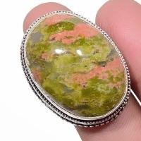 Un 025b bague chevaliere unakite 18gr t59 20x30mm achat vente bijou pierre argent 925