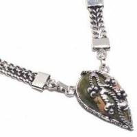 Un 039c collier parure unakite emeraude 22gr achat vente bijou pierre lithotherapie argent 925