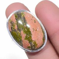 Un 041b bague chevaliere unakite 11gr t60 18x28mm achat vente bijou pierre argent 925