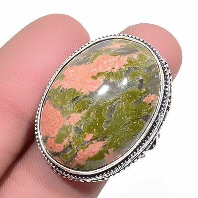 Un 048a bague chevaliere unakite 16gr t59 20x28mm achat vente bijou pierre argent 925