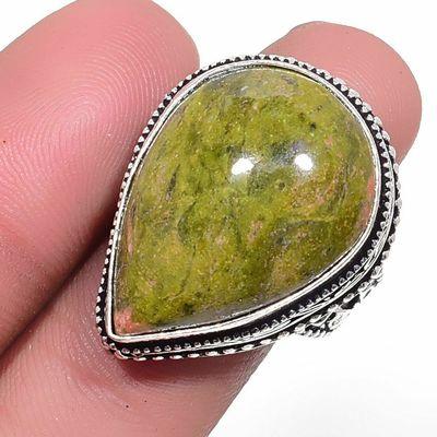 Un 050a bague chevaliere unakite 13gr t57 18x26mm achat vente bijou pierre argent 925