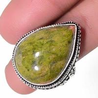 Un 050c bague chevaliere unakite 13gr t57 18x26mm achat vente bijou pierre argent 925