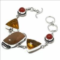 Un 052a bracelet unakite citrine 28gr 15x30mm achat vente bijou lithotherapie argent 925