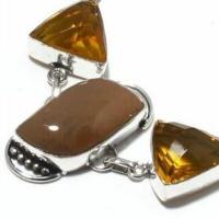 Un 052c bracelet unakite citrine 28gr 15x30mm achat vente bijou lithotherapie argent 925