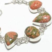 Un 060b bracelet unakite citrine 29gr 15x20mm achat vente bijou lithotherapie argent 925