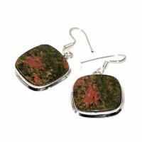 Un 066c pendentif boucles oreilles unakite 32gr 30x48mm achat vente bijou argent 925