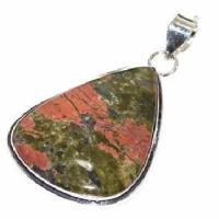 Un 068d pendentif boucles oreilles unakite 30gr 32x42mm achat vente bijou argent 925