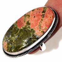 Un 073c bague chevaliere unakite 14gr t56 24x42mm achat vente bijou pierre argent 925
