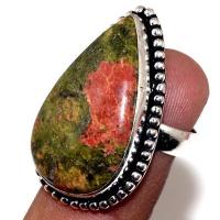 Un 089a bague chevaliere unakite 9gr t53 20x30mm achat vente bijou pierre argent 925