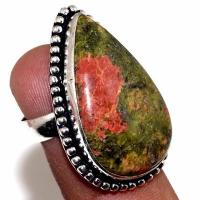 Un 089b bague chevaliere unakite 9gr t53 20x30mm achat vente bijou pierre argent 925