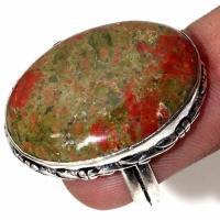 Un 100c bague chevaliere unakite 9gr t55 20x28mm achat vente bijou pierre argent 925