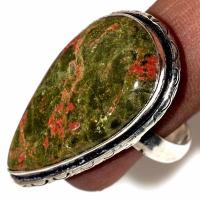 Un 109c bague chevaliere unakite 11gr t60 18x32mm achat vente bijou pierre argent 925