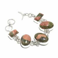 Un 118d bracelet unakite 30gr 18x25mm achat vente bijou lithotherapie argent 925